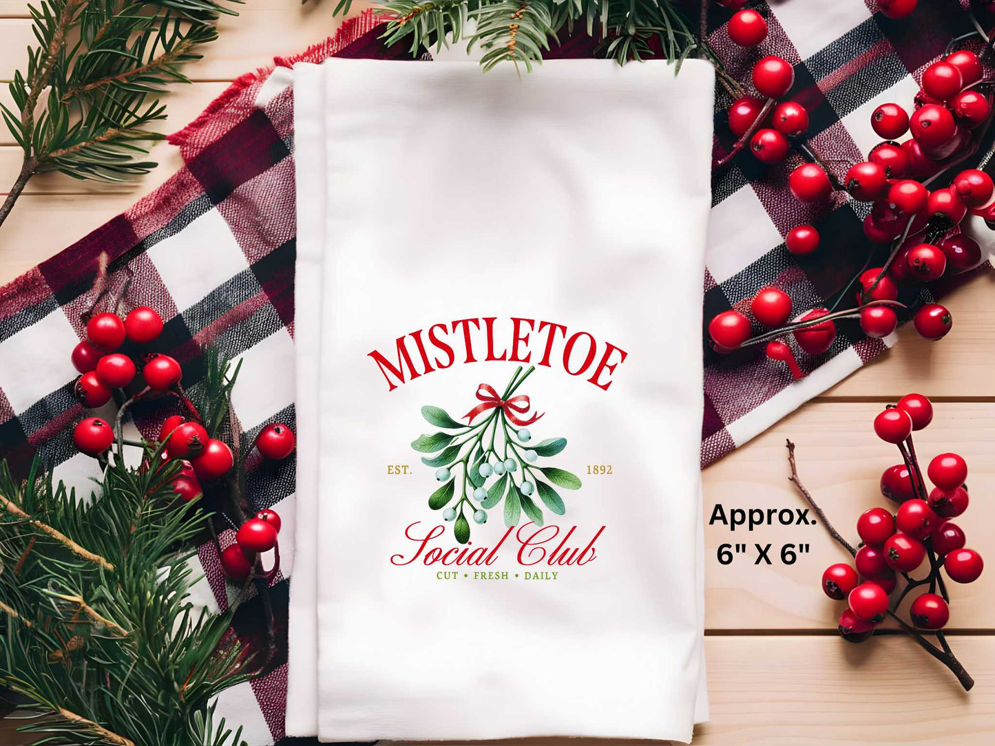 Mistletoe Social Club Sublimation Print