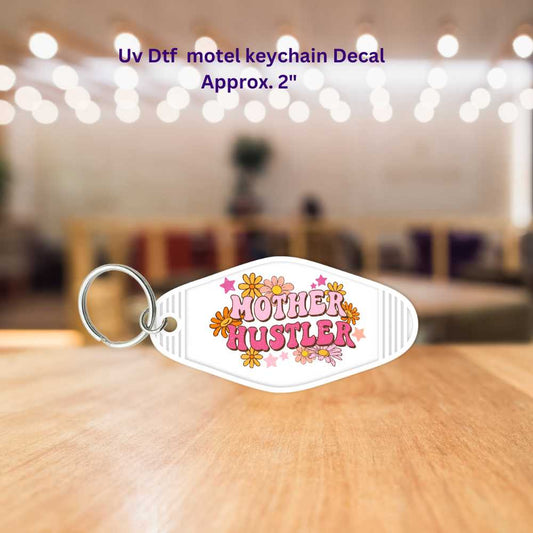 Mother Hustler Motel Keychain Decal