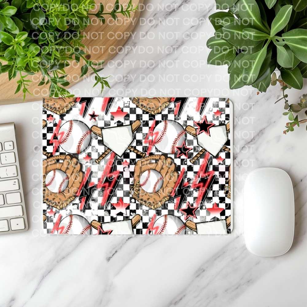 Baseball Mousepad Sublimation Print