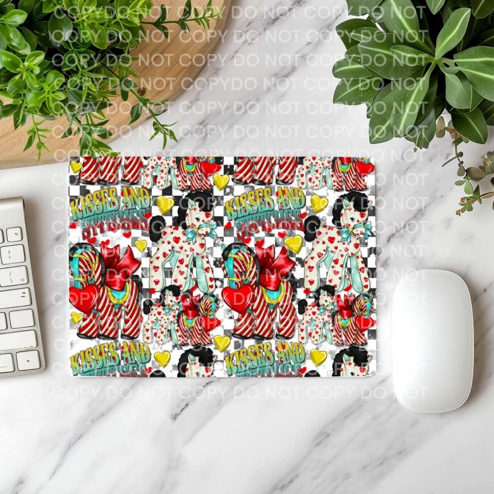 Kisses & Stitches Mousepad Sublimation Print