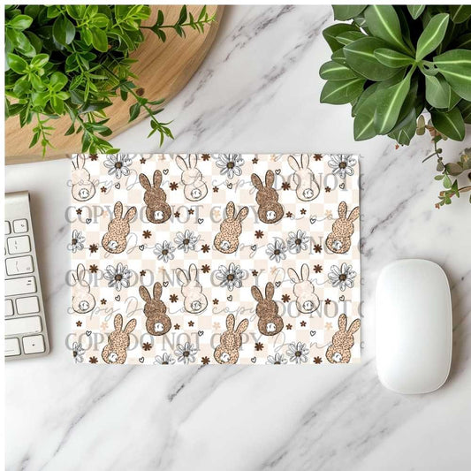 Bunny Time Mousepad Sublimation Print