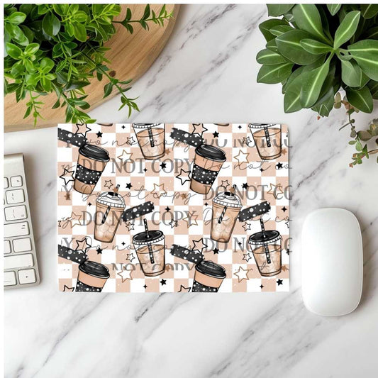 Coffee Aesthetic Mousepad Sublimation Print