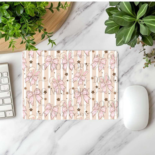 Bunny Bows Mousepad Sublimation Print