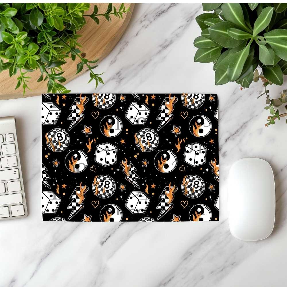 Dice & 8 Balls Mousepad Sublimation Print