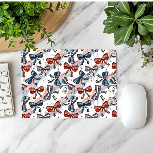 Patriotic Bows Mousepad Sublimation Print