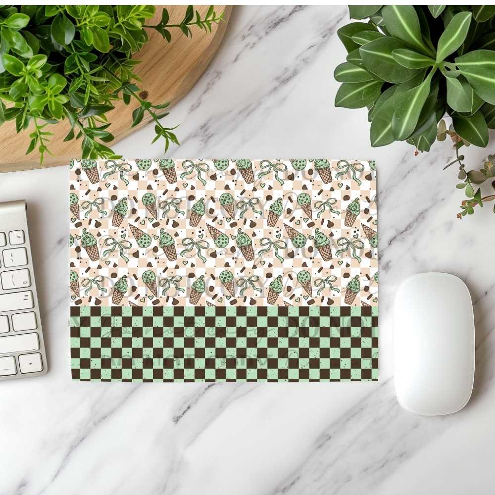 Chocolate Chip Mint Mousepad Sublimation Print