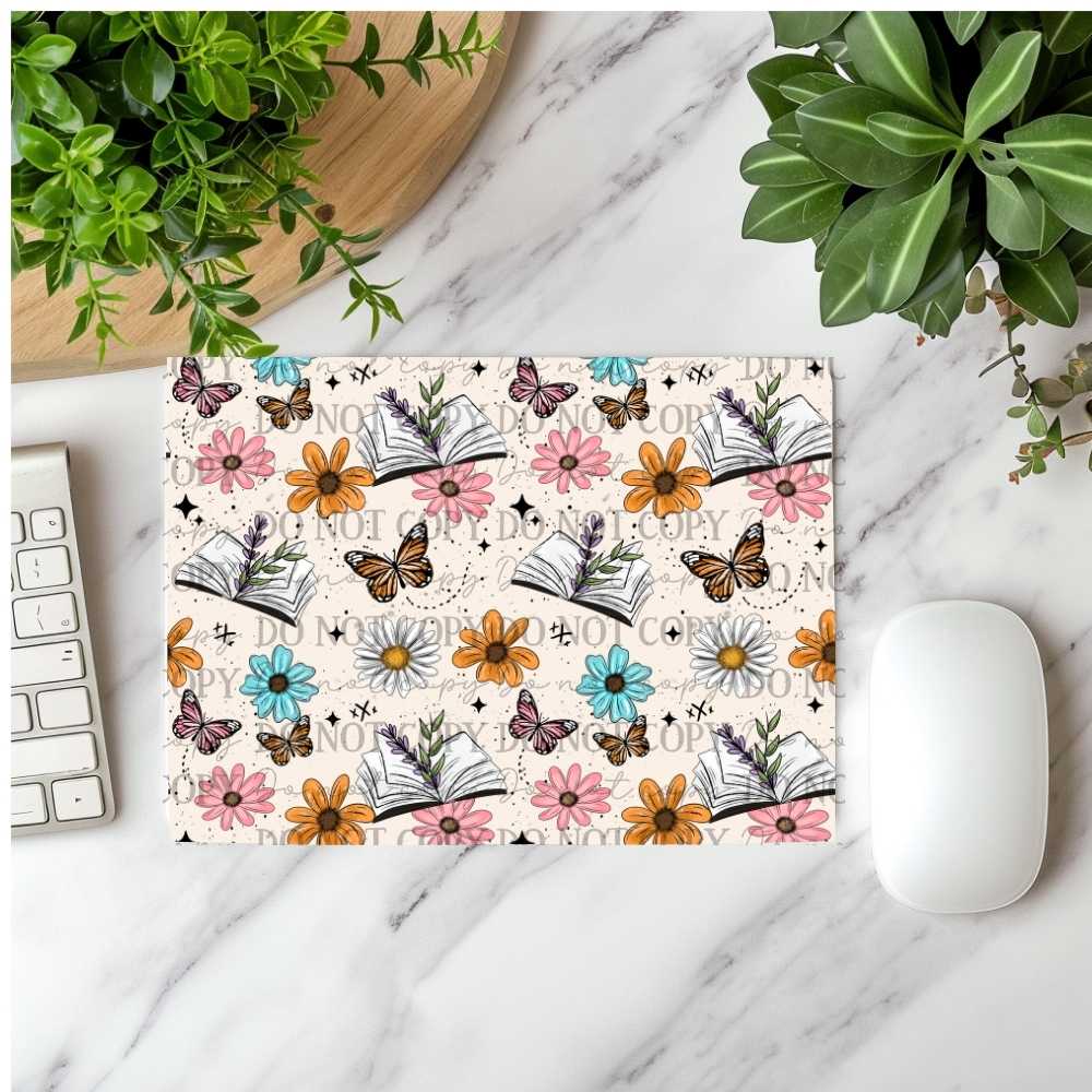 Spring Vibes Books Mousepad Sublimation Print