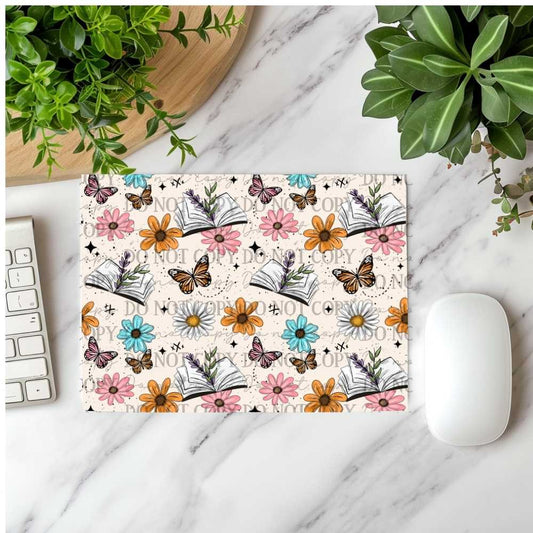 Spring Vibes Books Mousepad Sublimation Print