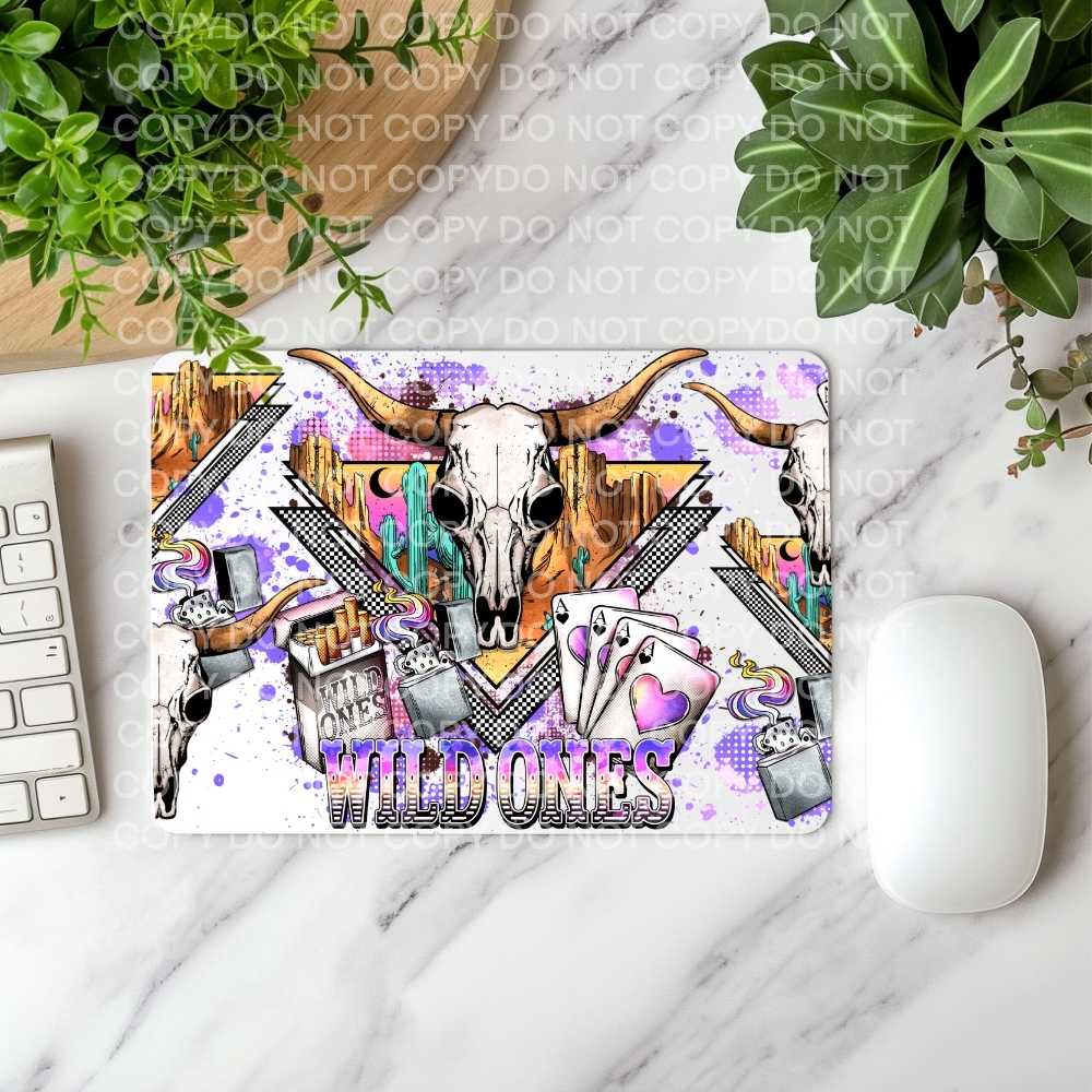 Purple Wild Ones Mousepad Sublimation Print