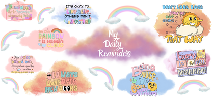 Uv Dtf Wrap My Daily Reminders | Positive Reminders