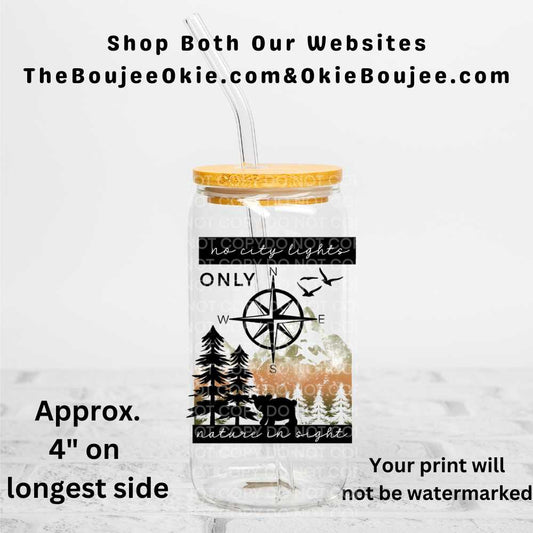 No City Lights Uv Dtf Decal Double Sided