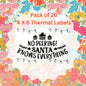 No Peeking Pack of 20 Thermal Label Shipping Packaging  Stickers