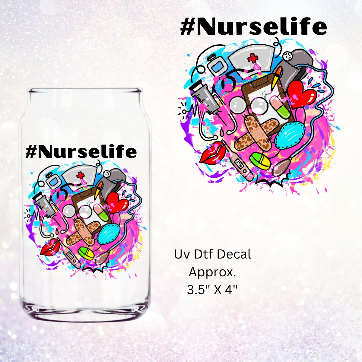 Uv Dtf Decal #Nurselife | Nurse