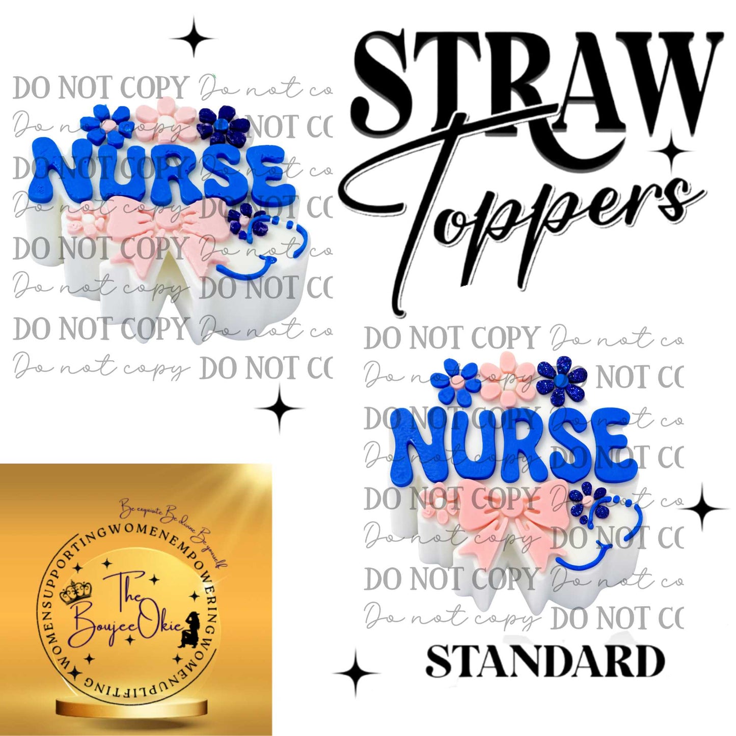 Nurse Straw Topper For Standard Straws