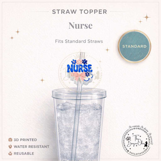 Nurse Straw Topper For Standard Straws