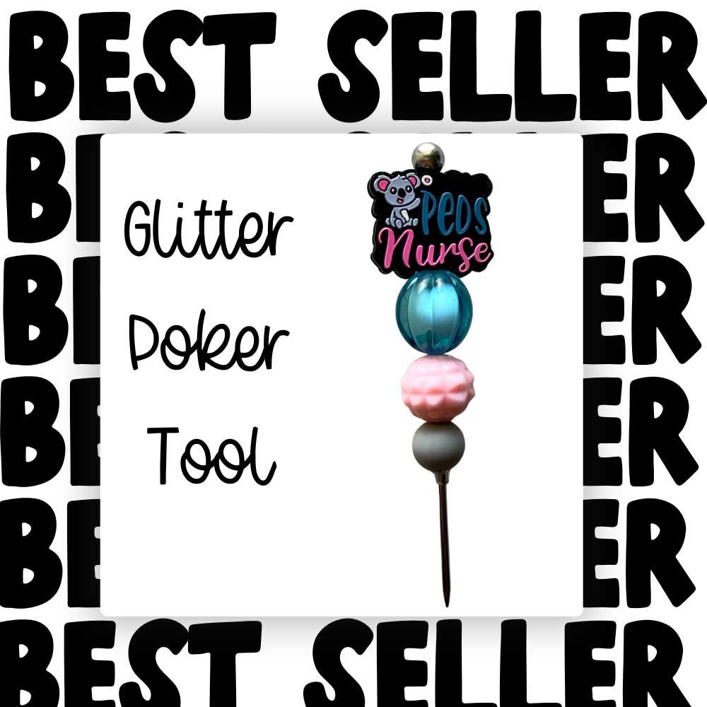 Fancy Beaded Glitter Poker Tool-Peds Nurse