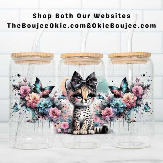 Pretty Baby Cheetah Uv Dtf Wrap Double Sided