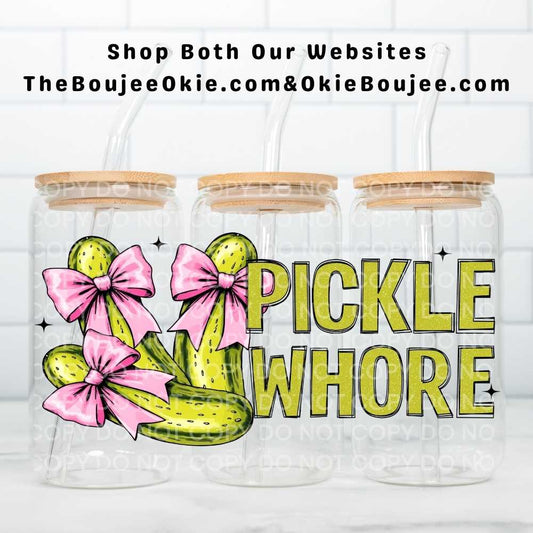 Pickle Whore Uv Dtf Cup Wrap Double Sided