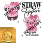 Cute Pig Straw Topper For Standard Straws