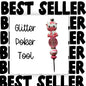 Fancy Beaded Glitter Poker Tool-Pink Cow