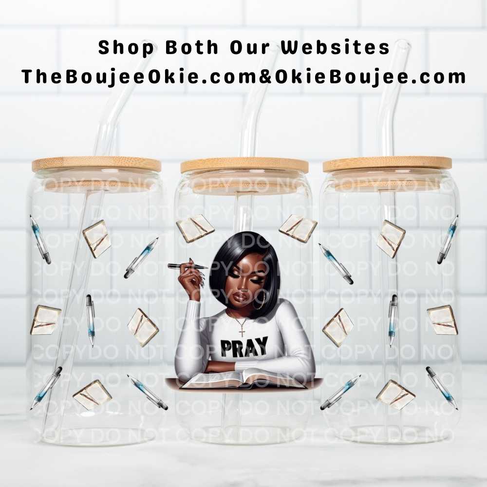Pray Uv Dtf Cup Wrap Double Sided