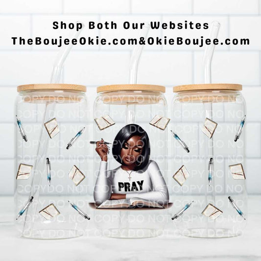 Pray Uv Dtf Cup Wrap Double Sided