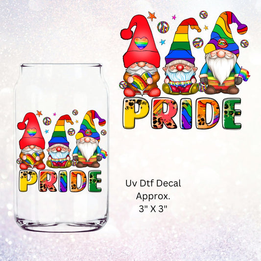 Uv Dtf Decal Pride Gnomes