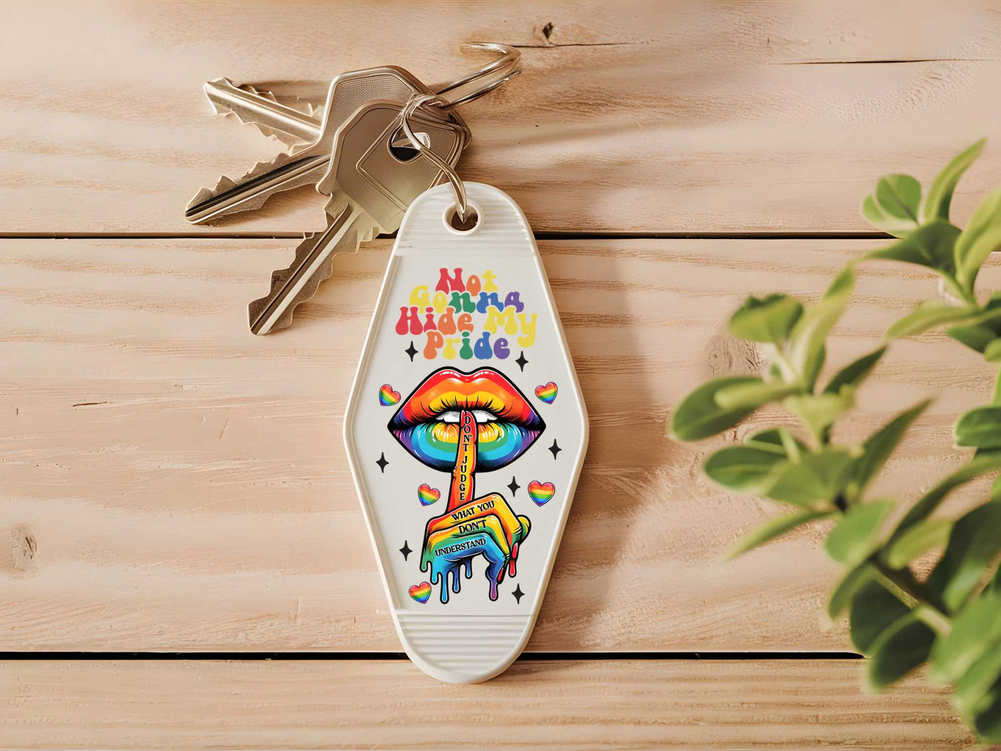 Motel Keychain Decal Not Gonna Hide MyPride