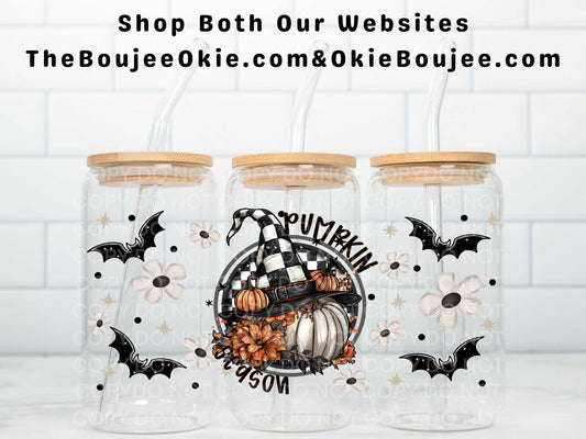 Pumpkin Season Witch Hat Uv Dtf Wrap Double Sided