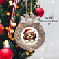 Cute Cartoon Puppy Christmas Ornament or Magnet UV DTF Decal