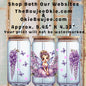 Purple Floral Fairy Girl Double Sided Uv Dtf Wrap