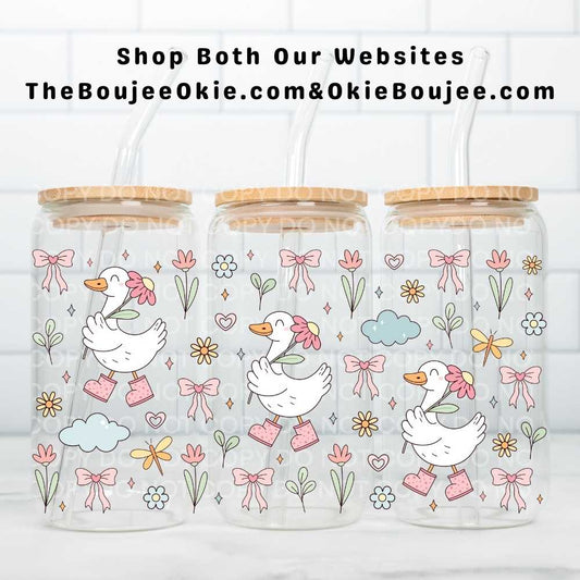 Silly Spring Goose  Uv Dtf Wrap