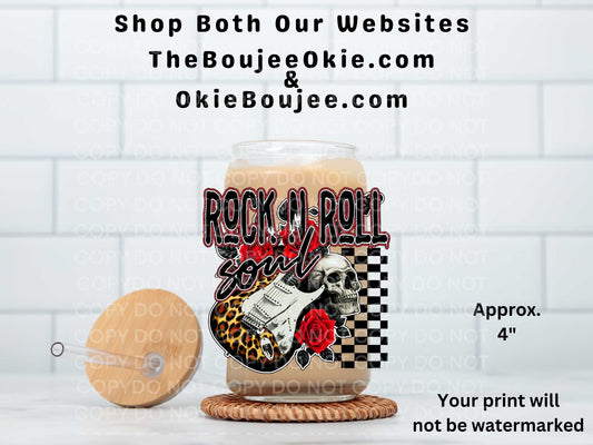 Rock N Roll Soul UV DTF Decal Double Sided