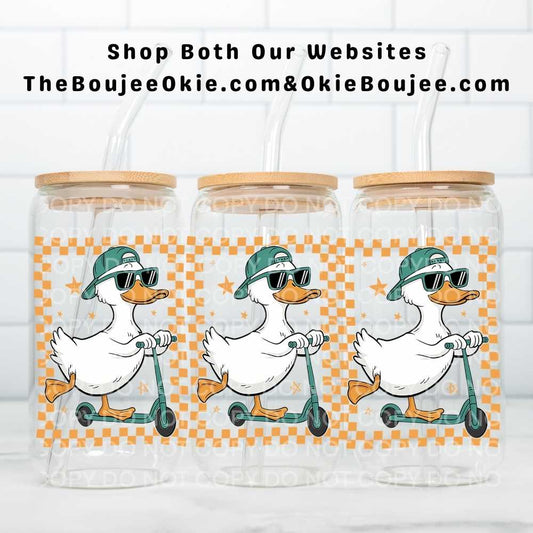 Scooter Goose Uv Dtf Cup Wrap Double Sided