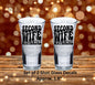 Second Wife Material Set of 2 UV DTF Shot Glass Decals