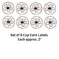 Daisy Cup Care Labels Set of 8 Uv Dtf Decals