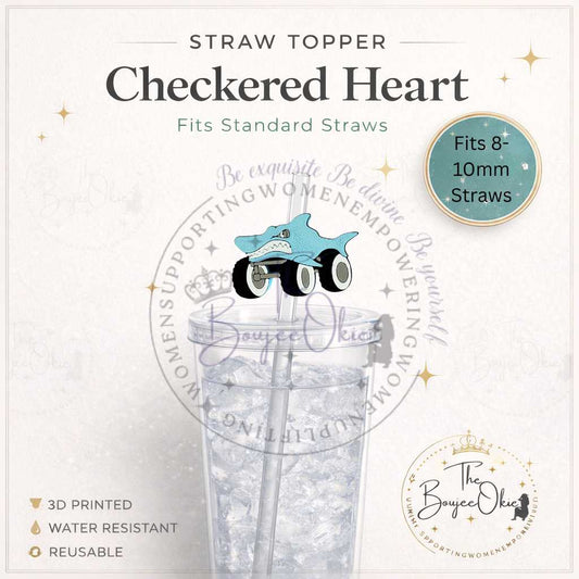 Shark Truck Straw Topper For 8-10mm Straws