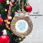 Silent Night Christmas Ornament or Magnet UV DTF Decal