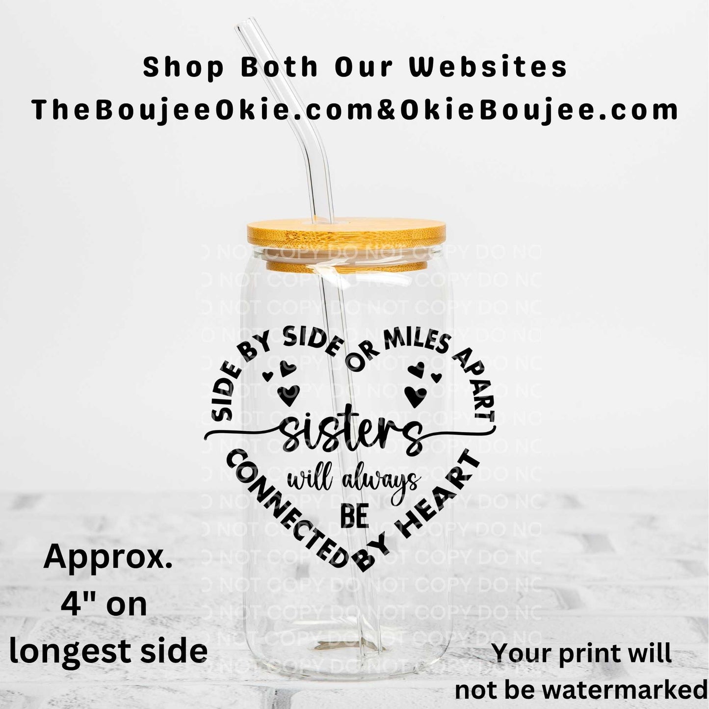 Sisters Uv Dtf Decal