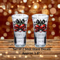 Skull Cherries Uv Dtf Decal Set of 2 Shot Glass Decals Cherry Skulls