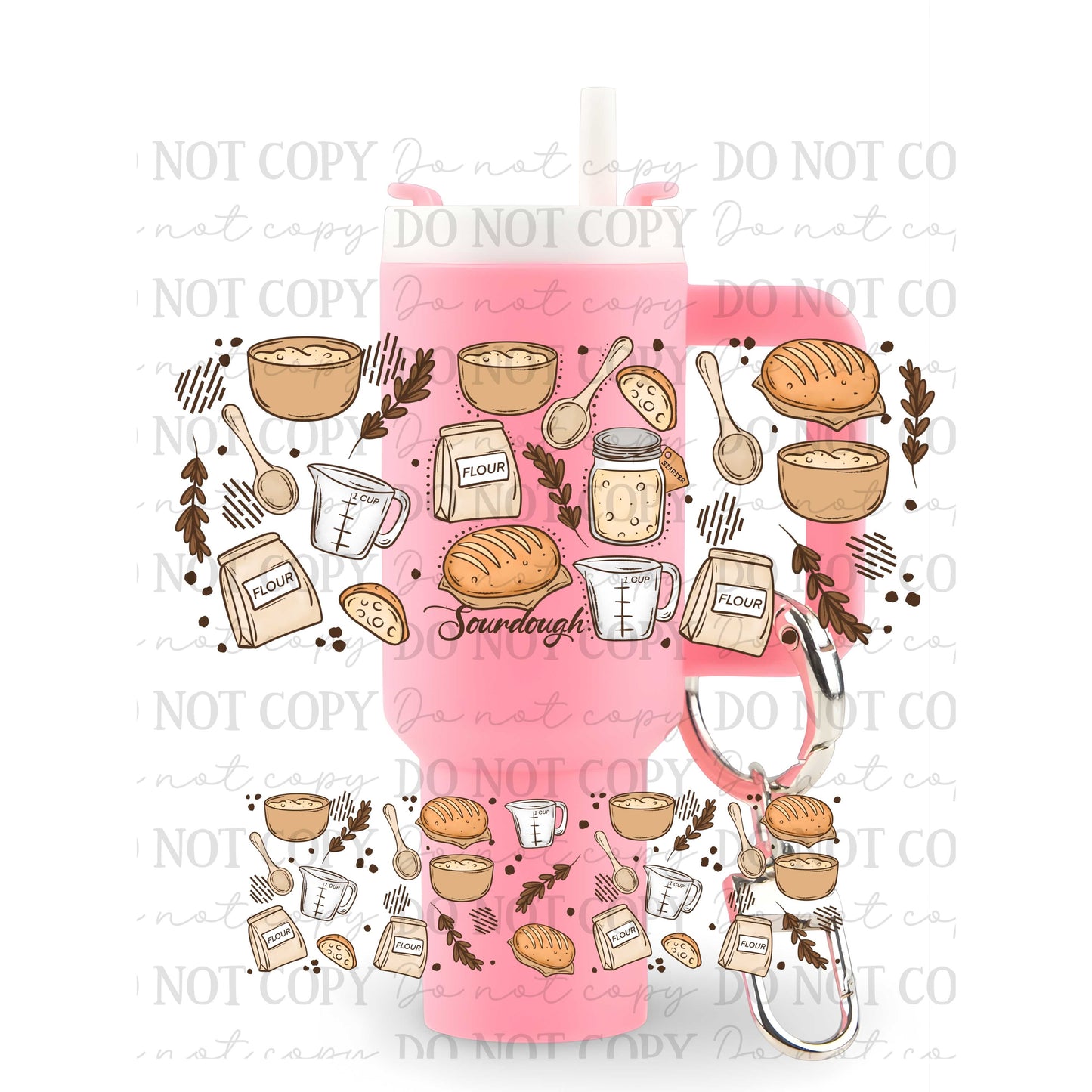 Sourdough Bread Uv Dtf Wrap For Mini Tumbler Keychains