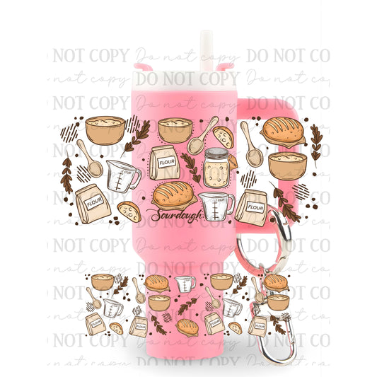Sourdough Bread Uv Dtf Wrap For Mini Tumbler Keychains