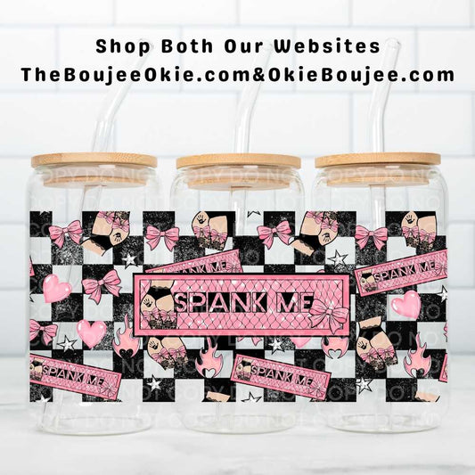 Spank Me Uv Dtf Cup Wrap Double Sided