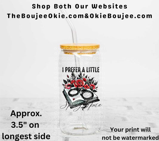 I Prefer A Little Spicy Spice UV DTF Decal Double Sided