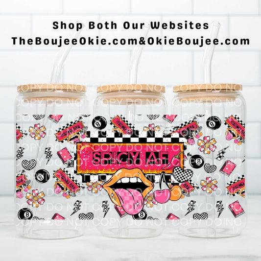 Spicy AF Uv Dtf Cup Wrap Double Sided