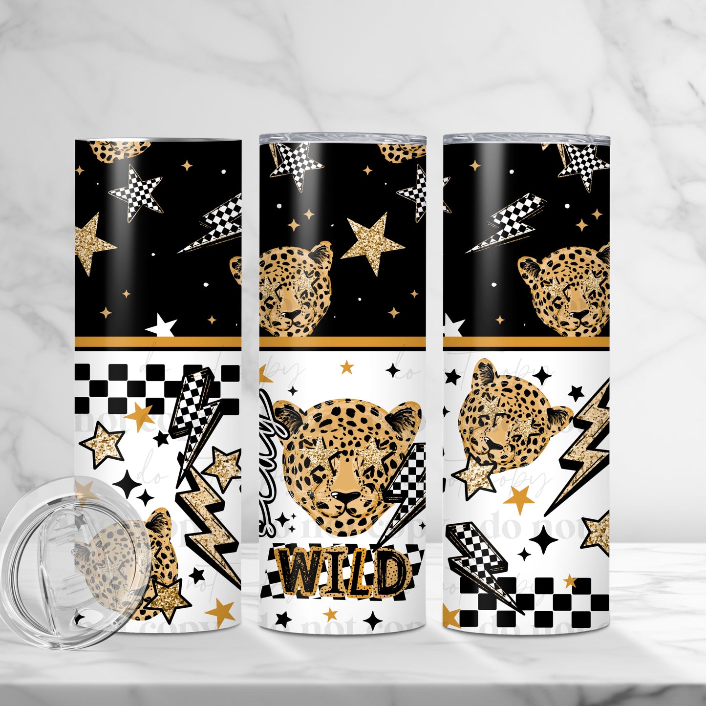 Stay Wild 20oz Skinny Tumbler Sublimation Print