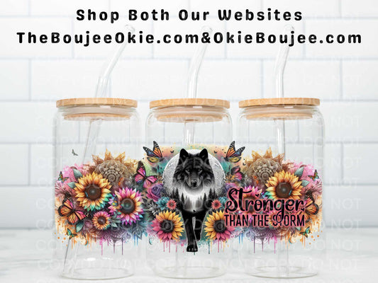 Stronger Than The Storm Double Sided Uv Dtf Wrap