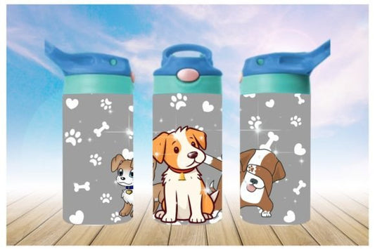 Puppies 12oz Tumbler Sublimation Print | Kids