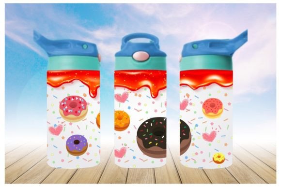 Donuts 12oz Tumbler Sublimation Print | Kids