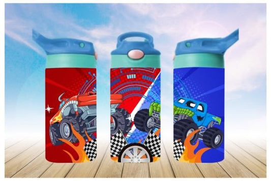 Monster Trucks 12oz Tumbler Sublimation Print | Kids